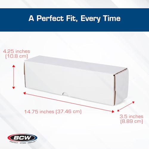 BCW 14-Inch Toploader Storage Box – Holds 210 Cards, Durable Corrugated Cardboard Organizer