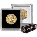 BCW 2x2 Coin Snap Holder for Sacagawea Dollar – Pack of 25 Crystal Clear Polystyrene Cases