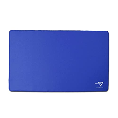 BCW Spectrum Playmat – Blue (24" x 14") – Stitched Edges, Machine Washable Polyester for TCG & Tabletop Gaming