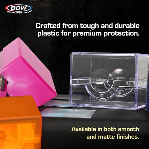 BCW Spectrum Prism Deck Case - Jade Green - Holds 100 Double-Sleeved Cards - Secure Snap Closure