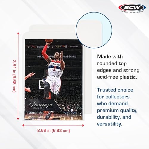 BCW Trading Card Dividers 50 Pack – Archival Plastic with Write-On Tabs for 3200 & 5000 Boxes