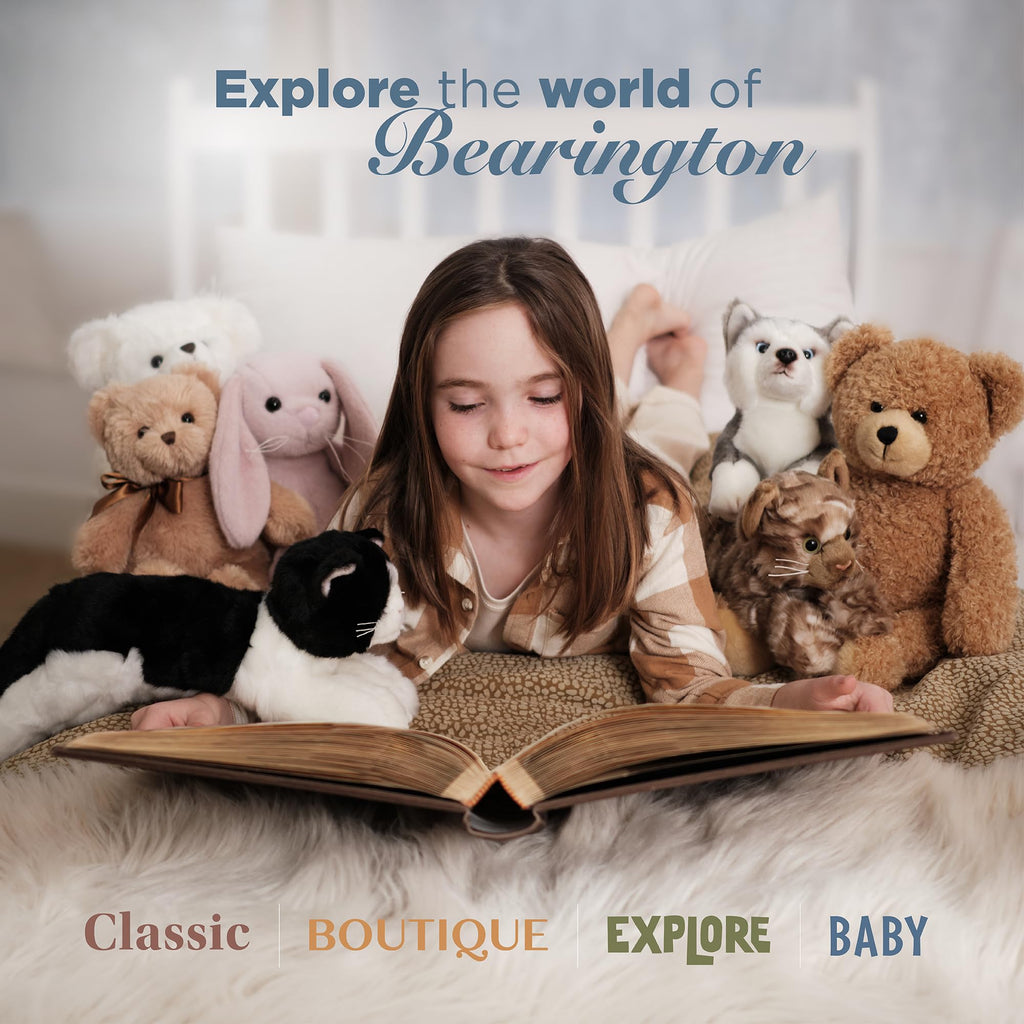 Bearington Collection Baby 1st Christmas Teddy Bear Rattle, 5.5 Inch Plush