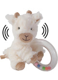 Bearington Lil' Lofty 5.5-Inch Plush Giraffe Rattle – Soft Jingle Toy for Newborns 0-6 Months