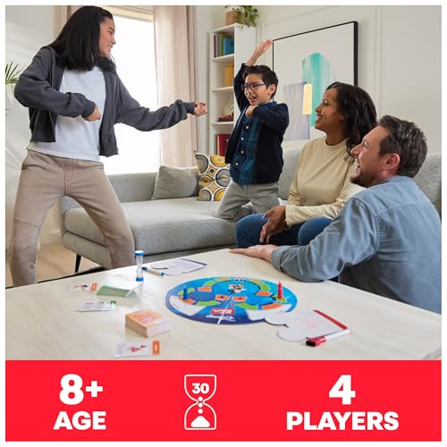 Beat the Parents Disney Edition Board Game – 150 Drawing & Active Challenges for Kids & Adults