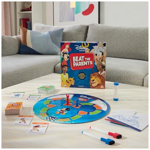 Beat the Parents Disney Edition Board Game – 150 Drawing & Active Challenges for Kids & Adults