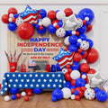 Beaumode 139-Piece Patriotic Balloon Arch Garland Kit - Red White Blue for 4th of July & More