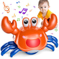 Beby Buty Crawling Crab Baby Toy – Rechargeable Tummy Time & Walking Toy with Music and Lights