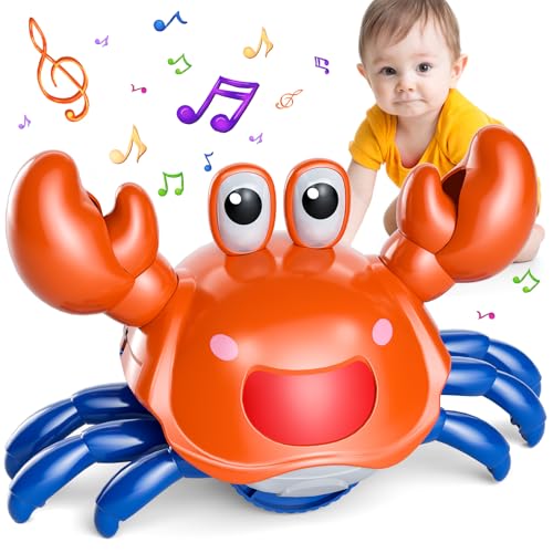 Beby Buty Crawling Crab Baby Toy – Rechargeable Tummy Time & Walking Toy with Music and Lights