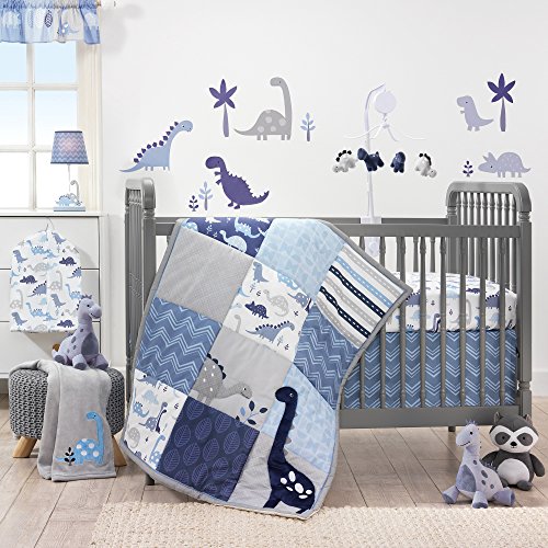 Bedtime Originals Roar Dinosaur Plush Rex - Blue, Extra Huggable & Machine Washable