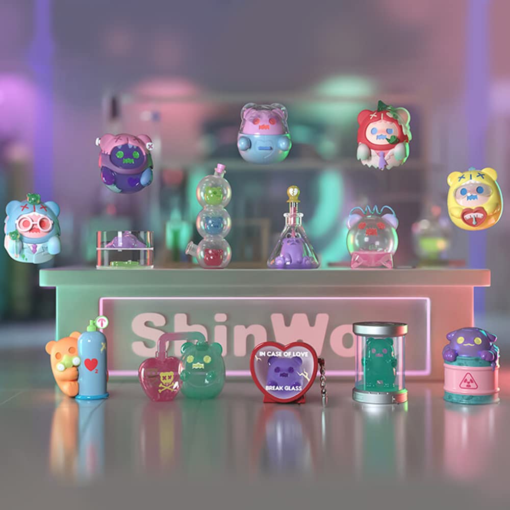 BEEMAI Ghost Bear Lovesick Lab Blind Box - Random Kawaii Figure Collectible Toy for Ages 15+