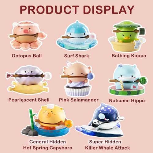 BEEMAI Lucky Wooden Fish Series 1 Blind Box – Random Collectible Figure (2.6-3.5 in), Hand-Painted PVC/ABS, Hidden Editions
