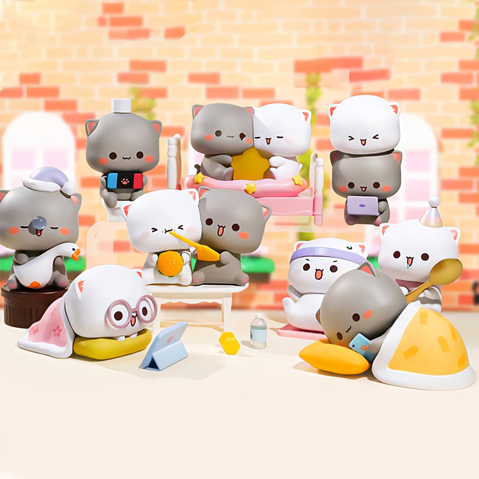 BEEMAI Mitao Cat Love is Like A Peach Series Blind Box - Kawaii Collectible Figures