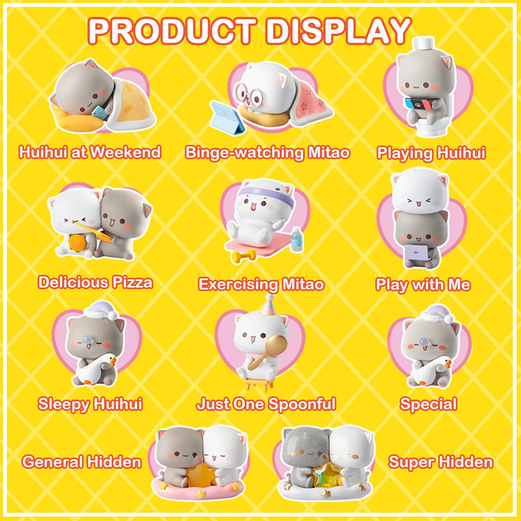 BEEMAI Mitao Cat Love is Like A Peach Series Blind Box - Kawaii Collectible Figures