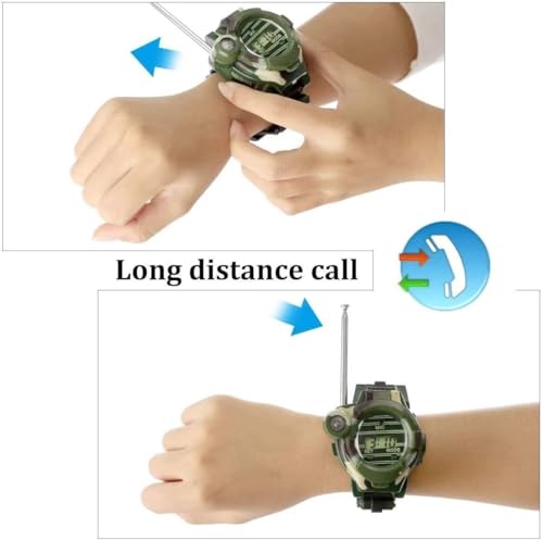 Beenavee Walkie Talkie Watch for Kids – 2 Pack Spy Toy with 7 Functions, Up to 150m Range