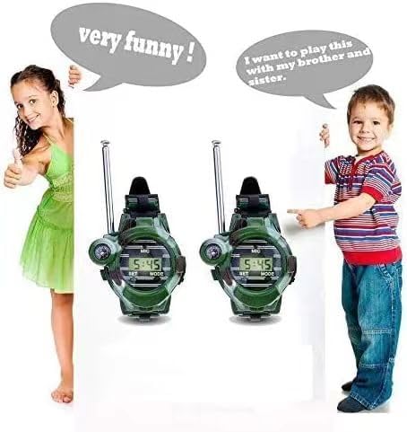 Beenavee Walkie Talkie Watch for Kids – 2 Pack Spy Toy with 7 Functions, Up to 150m Range