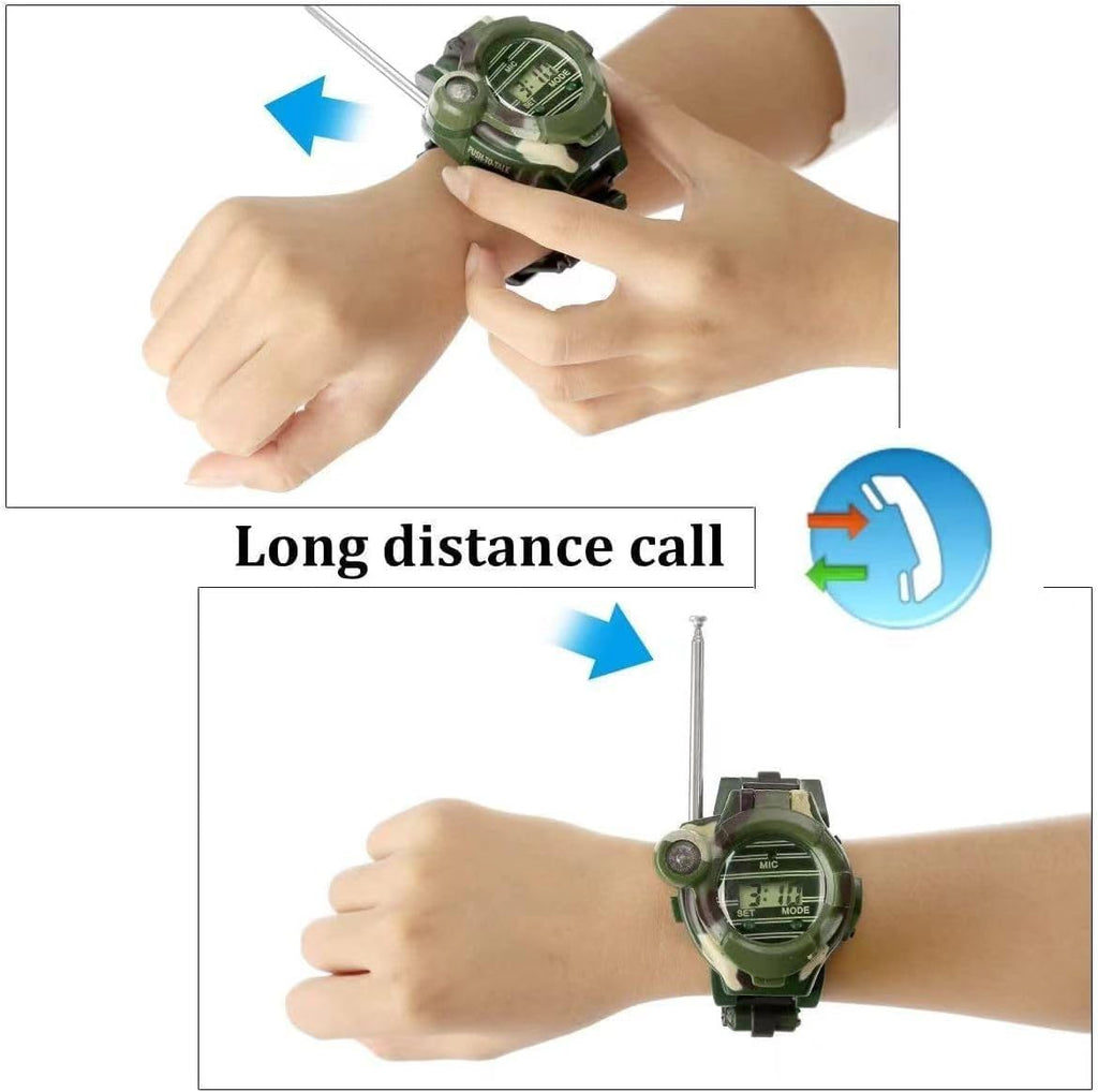 Beenavee Walkie Talkie Watch for Kids – 2 Pack Spy Toy with 7 Functions, Up to 150m Range