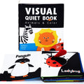 beiens Soft High Contrast Black & White Crinkle Cloth Books for Babies – Touch & Feel Sensory Toy with Mirror