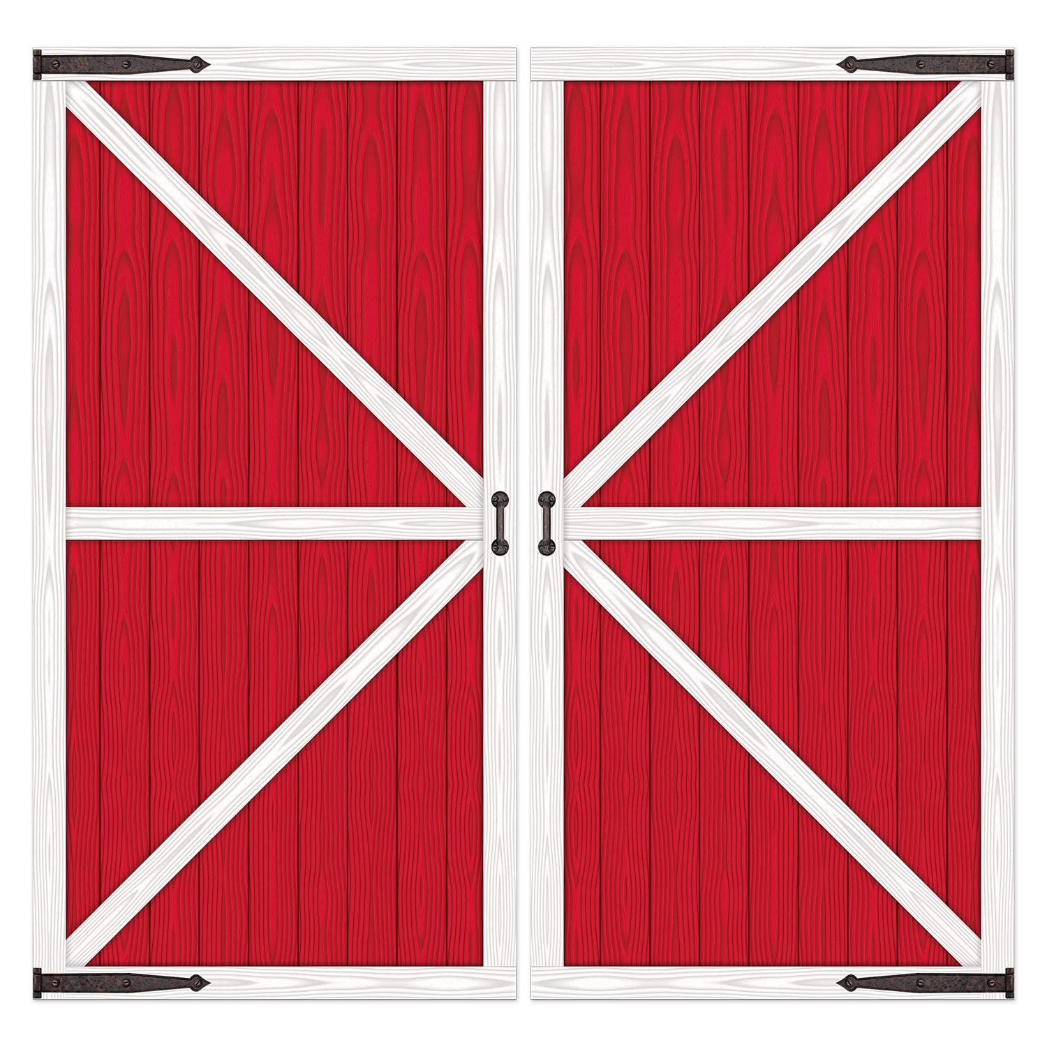 Beistle Barn Door Props (2 Sheets) 33.5x65In Farm Party Decoration