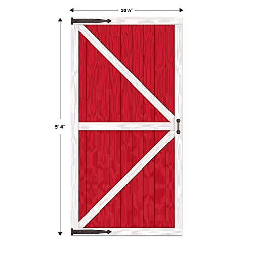Beistle Barn Door Props (2 Sheets) 33.5x65In Farm Party Decoration