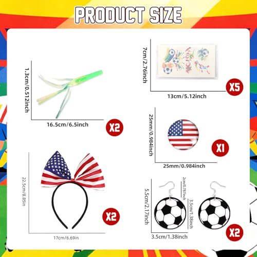 Bekecidi 2026 Soccer Couple Fan Kit – Complete 5-in-1 His & Hers Gear for Game Day