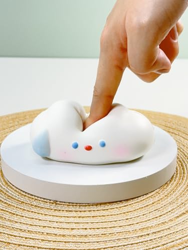 BELLYDOG Cute Sky Series Cloud Squishy – Wet & Soft TPR Stress Relief Toy with Sweet Scent
