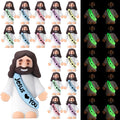 Bememo 25 Mini Glow-in-the-Dark Jesus Figures for Religious Party Favors and Sunday School