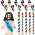 Bememo 50 Mini Jesus Figures – Rubber Easter Toys for Religious Parties