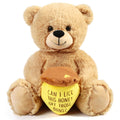 BenBen 10-Inch Teddy Bear with Honey Pot – Soft Plush Toy for Birthdays, Valentine's & Anniversaries