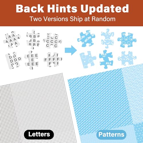 BenBen 1000-Piece Bird Crochet Puzzle – 24 Designs, Letters on Back, Poster Included