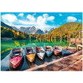 BenBen 1000 Piece Fusine Lake Jigsaw Puzzle – Letters on Back for Easy Sorting, Premium Cardboard, 26.63" x 19.25" Finished Size