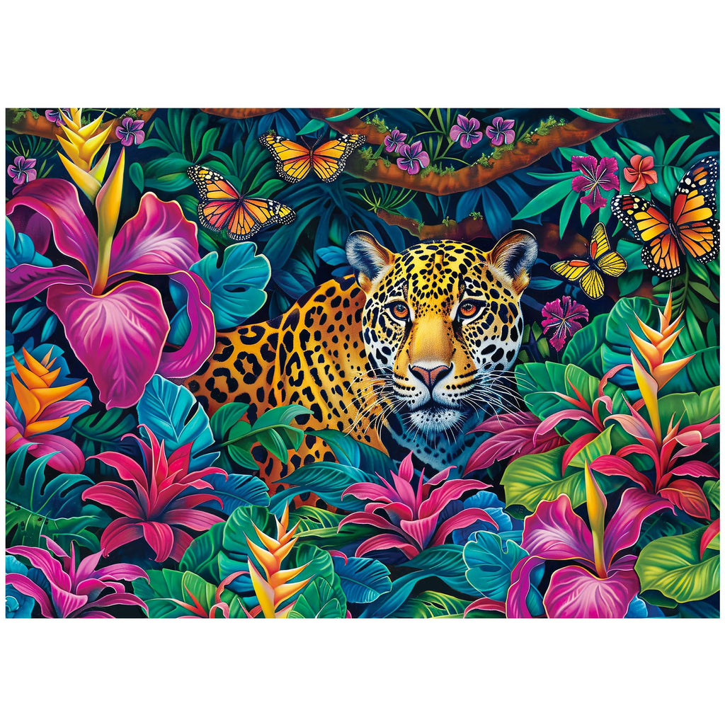 BenBen 1000 Piece Jungle Leopard Puzzle – Premium Quality Jigsaw for Adults