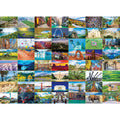 BenBen 1000-Piece USA Landmarks Puzzle – 56 National Parks & Iconic Sites with Pattern Hints on Back