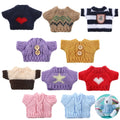 Bencailor 10 Pieces Small Doll Clothes Set - 3.14 x 1.96 Inch Christmas Sweaters for 5-9 Inch Dolls, Cotton Velvet