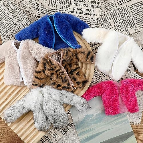 Bencailor 6-Piece Doll Clothes Set for 11.8-Inch Dolls – Winter Coat, Swimwear, T-Shirt, Dress & More