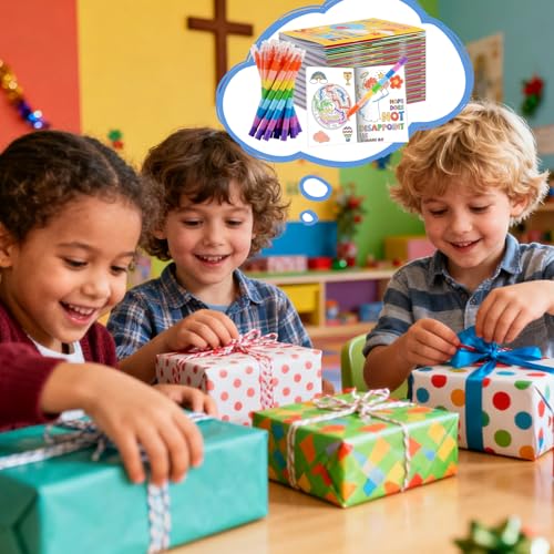 BenLouis 24 Pack Bible Verses Mini Coloring Books for Kids - 72 Patterns, Christian Party Favors, Sunday School Goodie Bag Fillers
