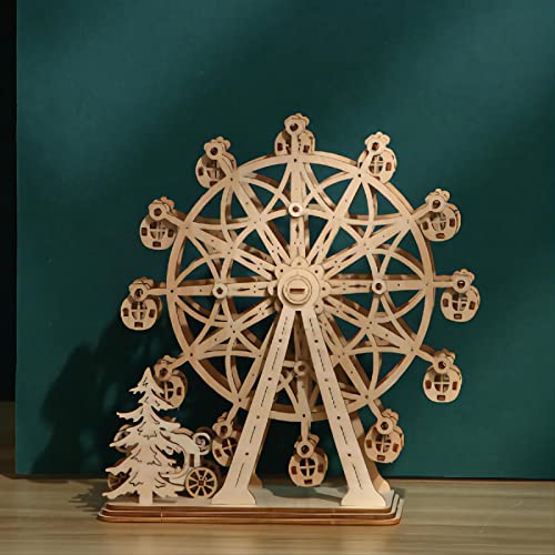 bennama 3D Wooden Ferris Wheel Puzzle - 104-Piece DIY Model Kit for Adults and Teens