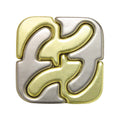 BePuzzled Hanayama Square Metal Brainteaser Puzzle – Level 6 (Very Difficult) for Ages 12+