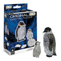 BePuzzled Penguin and Baby 3D Crystal Puzzle – 43-Piece Translucent Sculpture for Ages 12+