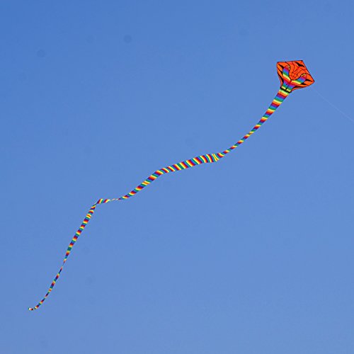 Besra Large Cobra Snake Kite – 52ft Colorful Nylon Kite with Long Tails for Outdoor Play