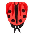 Besra Red Ladybug Kite - 55x67 Inch Parafoil with Handle and Line, Easy to Fly Outdoor Toy