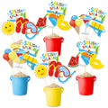 Bessmoso Splish Splash Party Decorations – 24-Piece Beach Centerpiece Sticks & Table Toppers for Summer Pool Parties