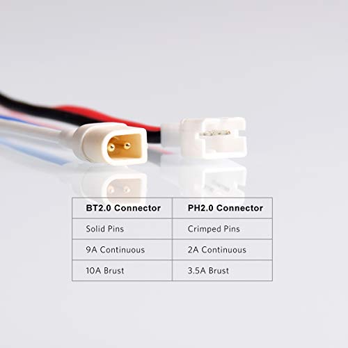 BETAFPV BT2.0 Connector 6-Pack - 55mm 22AWG Male Pigtail for 1S TinyWhoop FPV Drones
