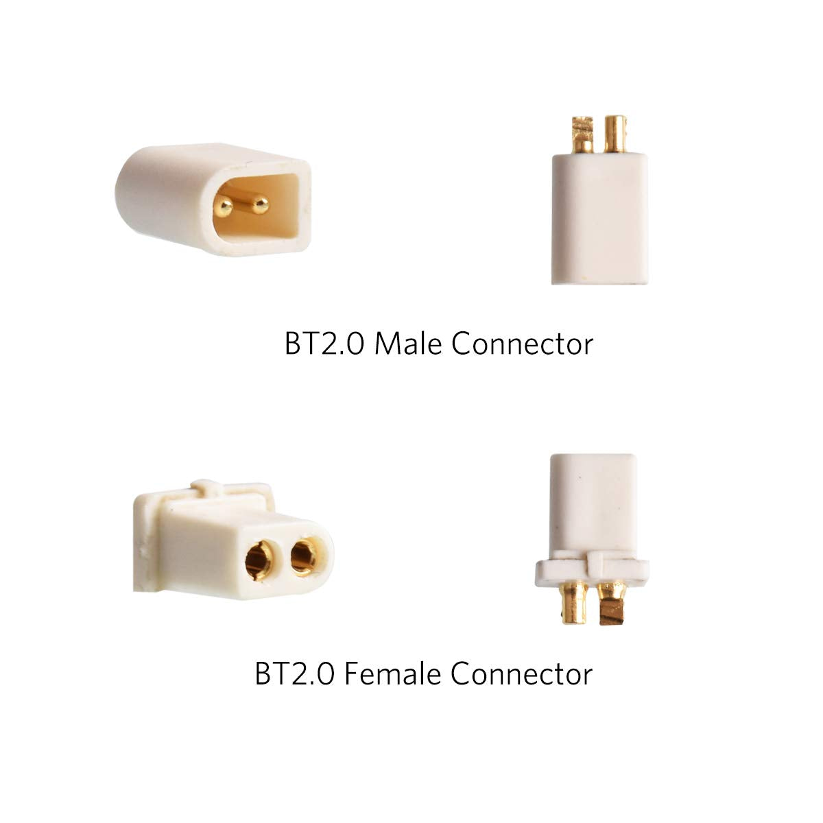 BETAFPV BT2.0 Connectors Set - 10pcs Male & Female 1.0mm Banana Connector for 1S Whoop Drone