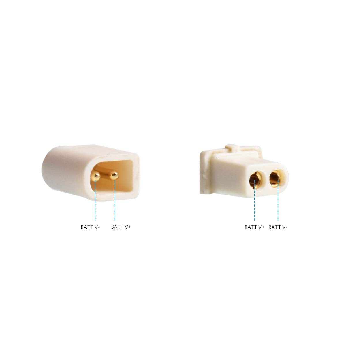 BETAFPV BT2.0 Connectors Set - 10pcs Male & Female 1.0mm Banana Connector for 1S Whoop Drone