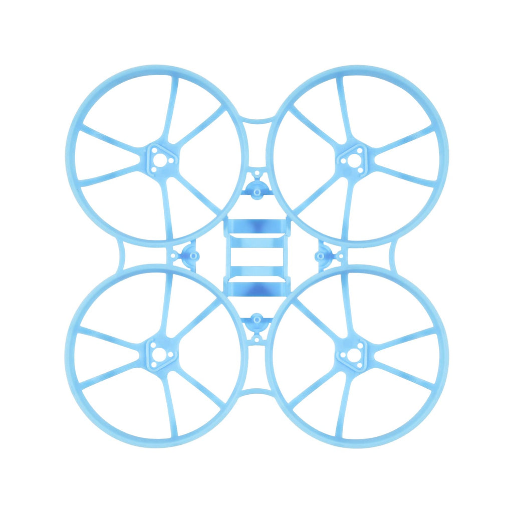 BETAFPV Meteor75 Pro Brushless Whoop Frame – 2-Pack (Black & Blue) – Triangle Motor Mount, 45mm Prop Support, Larger Battery Slot