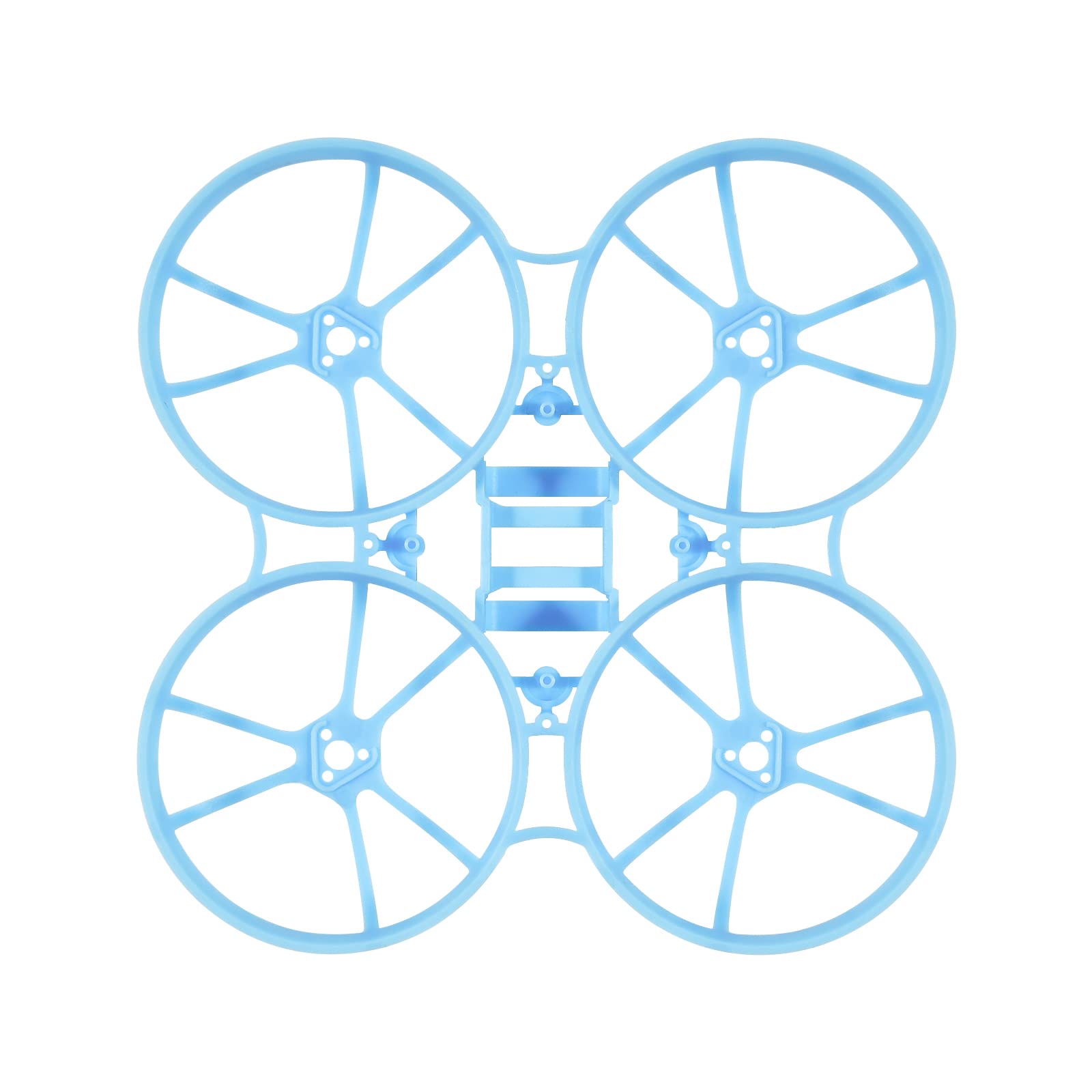 BETAFPV Meteor75 Pro Brushless Whoop Frame – 2-Pack (Black & Blue) – Triangle Motor Mount, 45mm Prop Support, Larger Battery Slot