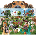 Better Me Pooping Puppies Park Party 1000-Piece Puzzle - Funny Dog Lovers Jigsaw for Adults, Prank Gift (19.5 x 27.5 inches)