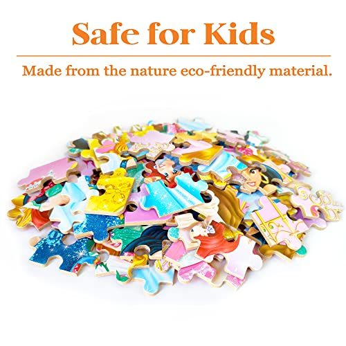Bexido 100-Piece Jigsaw Puzzle for Kids Ages 4-8 - Educational Toy in Metal Box with Poster