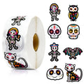BeYumi 1000Pcs Day of the Dead Stickers – Sugar Skull, Skeleton Cat, Halloween & Mexican Fiesta Decals, Waterproof for Laptop, Water Bottle, Party Supplies