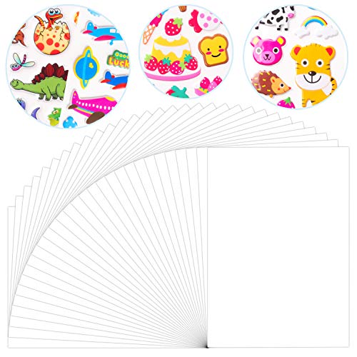 BeYumi 30 Pack Reusable Sticker Collecting Pages – Double-Sided Release Paper Sheets for Album, 11.6x8.3 Inches